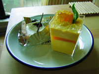 マンゴープリンとチーズタルト